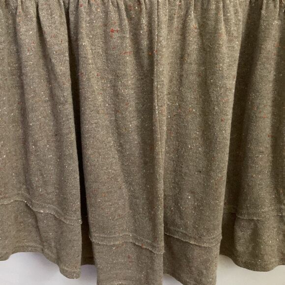 Oddly Boho Mixed Media Cotton Tunic with Crochet Detail in Brown size M - Picture 4 of 10